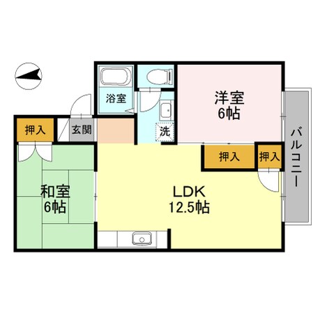 姫路駅 バス10分  庄田下車：停歩10分 2階の物件間取画像